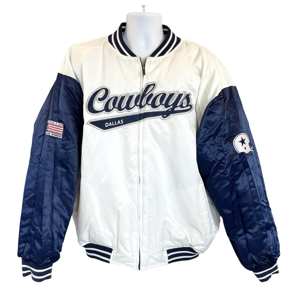Vintage Dallas Cowboys Reversible Puffer Jacket Mens 2XL NFL Reebok
